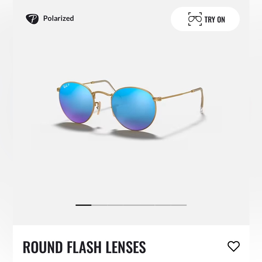 RayBan Round Flash Lenses
